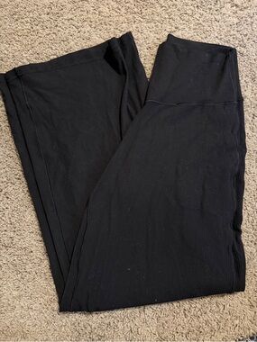 aerie Black Ribbed 'Offline' Sports Bra